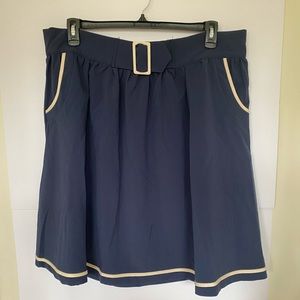 NWT Navy with cream trim ModCloth skirt